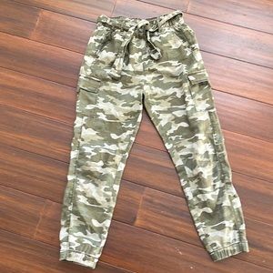 Justice camo cargo pants